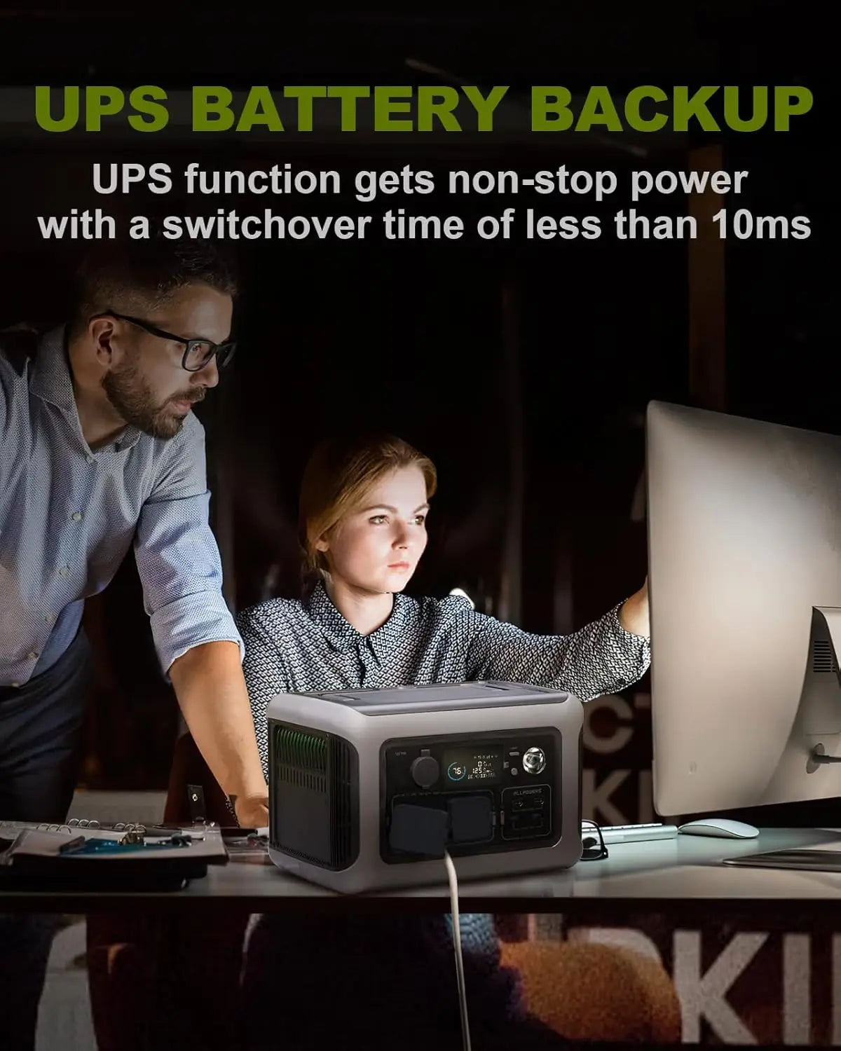 ALLPOWERS 299Wh LiFePO4 Portable Solar Power Station for Camping RV