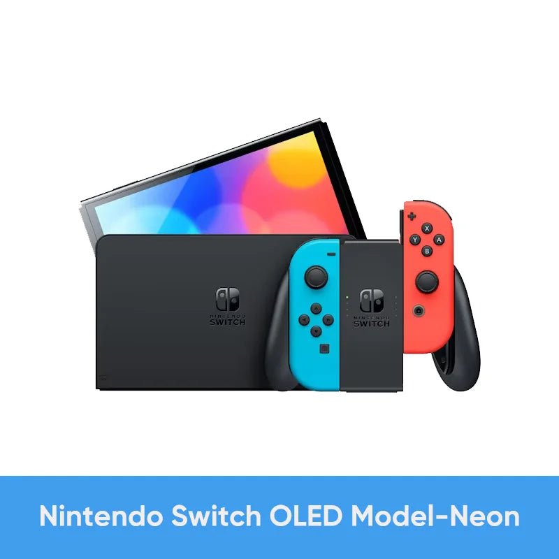 Nintendo Switch OLED Model Handheld Console TV Mode Tabletop
