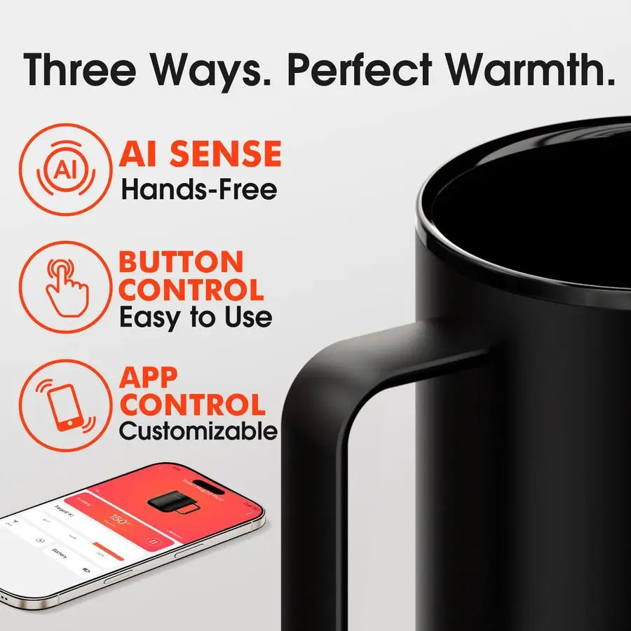 XMSJ S3 Plus Heated Smart Mug With AutoSensing Warmer