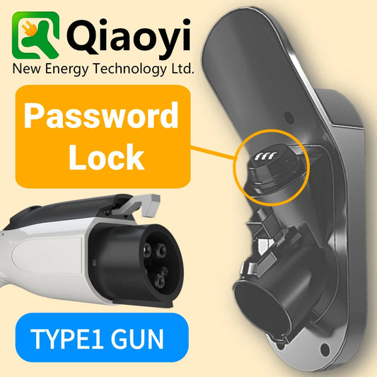 EVqiaoyi J1772 Lockable Wall Mount For EV Charger Holder