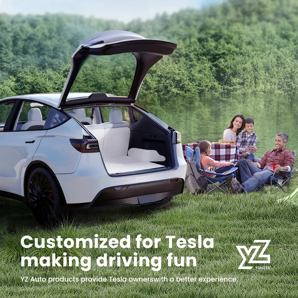 YZF Leather Trunk Mat For Tesla Model Y Waterproof Cover