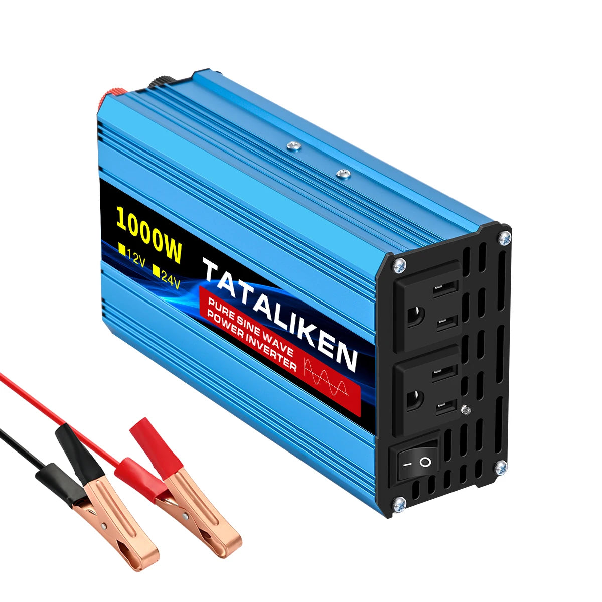 TATALIKEN 12V DC To 110V 60Hz Pure Sine Wave Car Inverter 1000W To 10000W