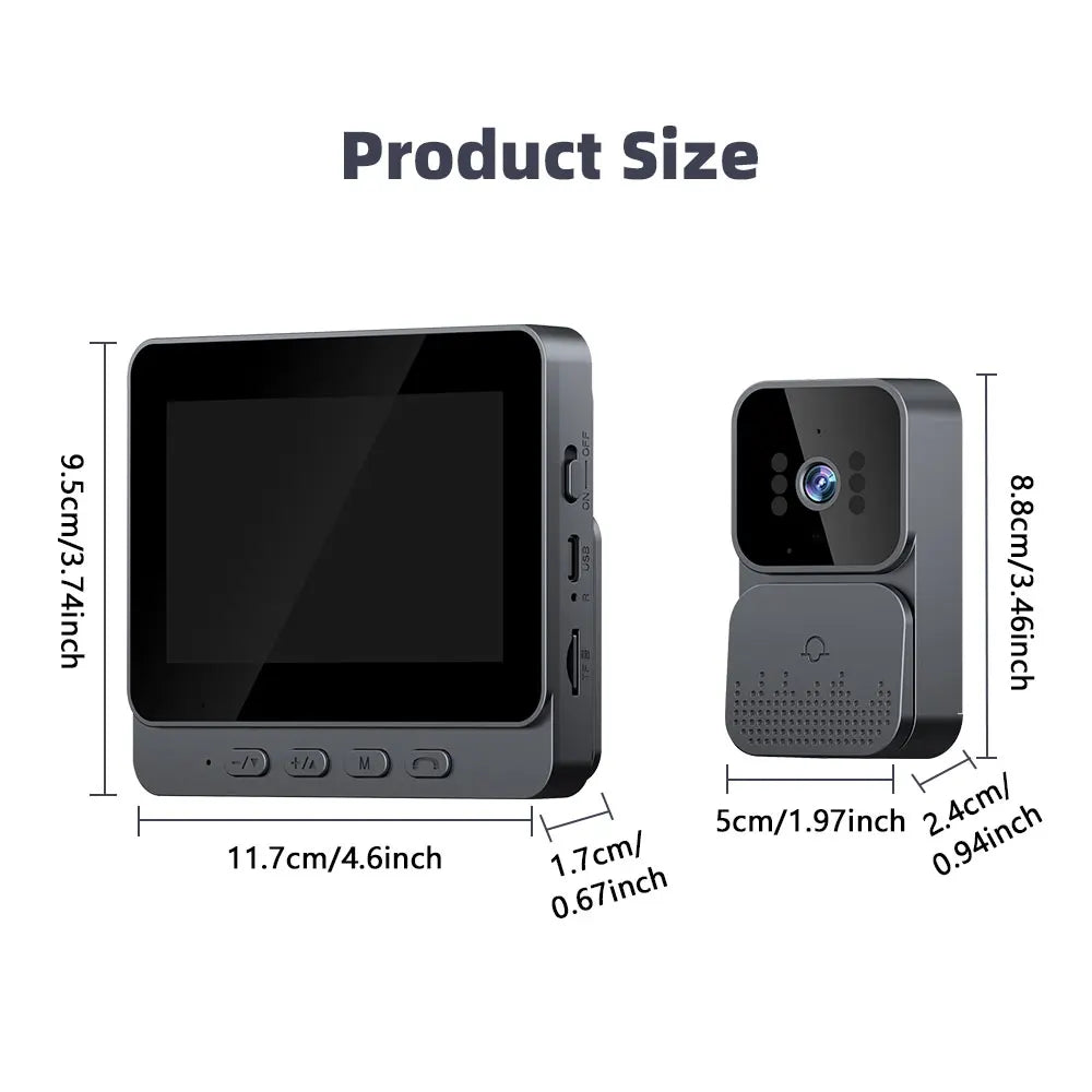 4.3 Inch IPS HD WiFi Smart Intercom With Video Doorbell