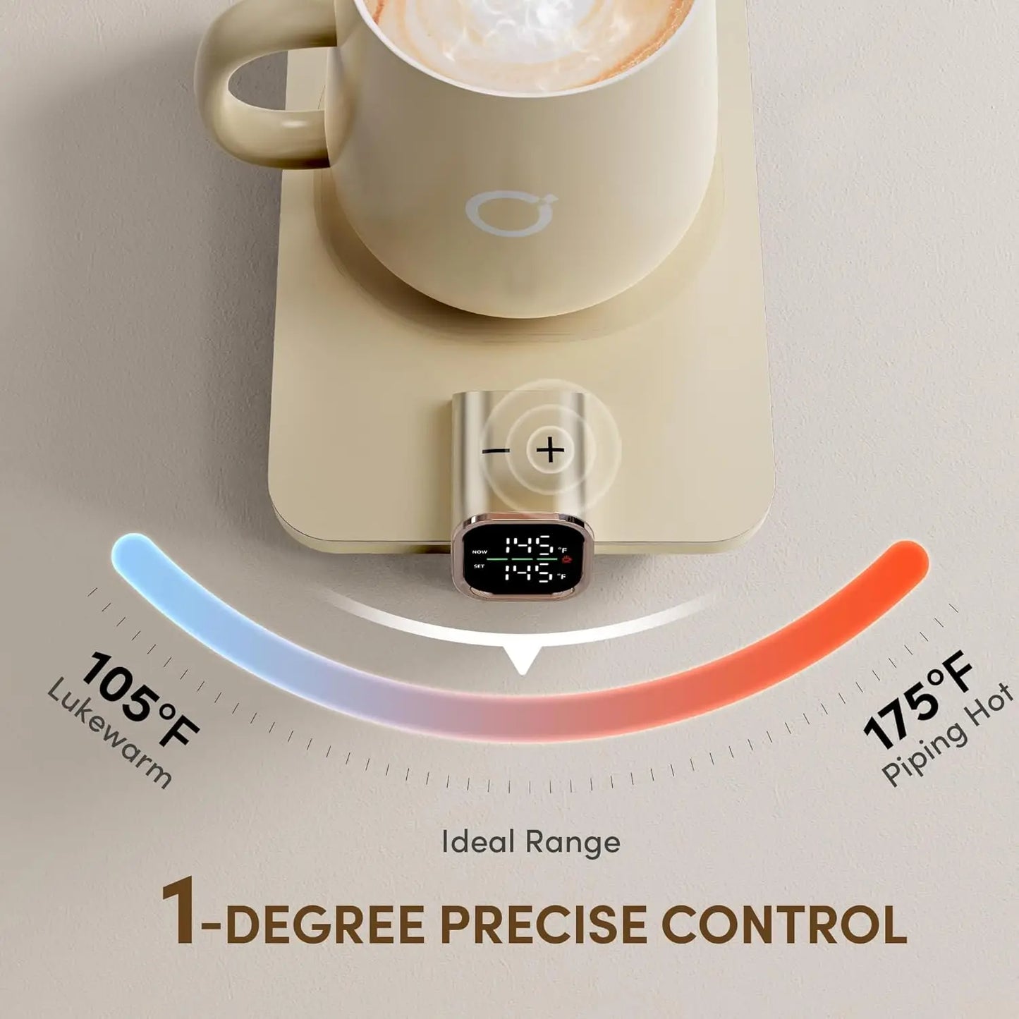 Smart Mug Warmer Set With Temperature Control Auto Shut Off