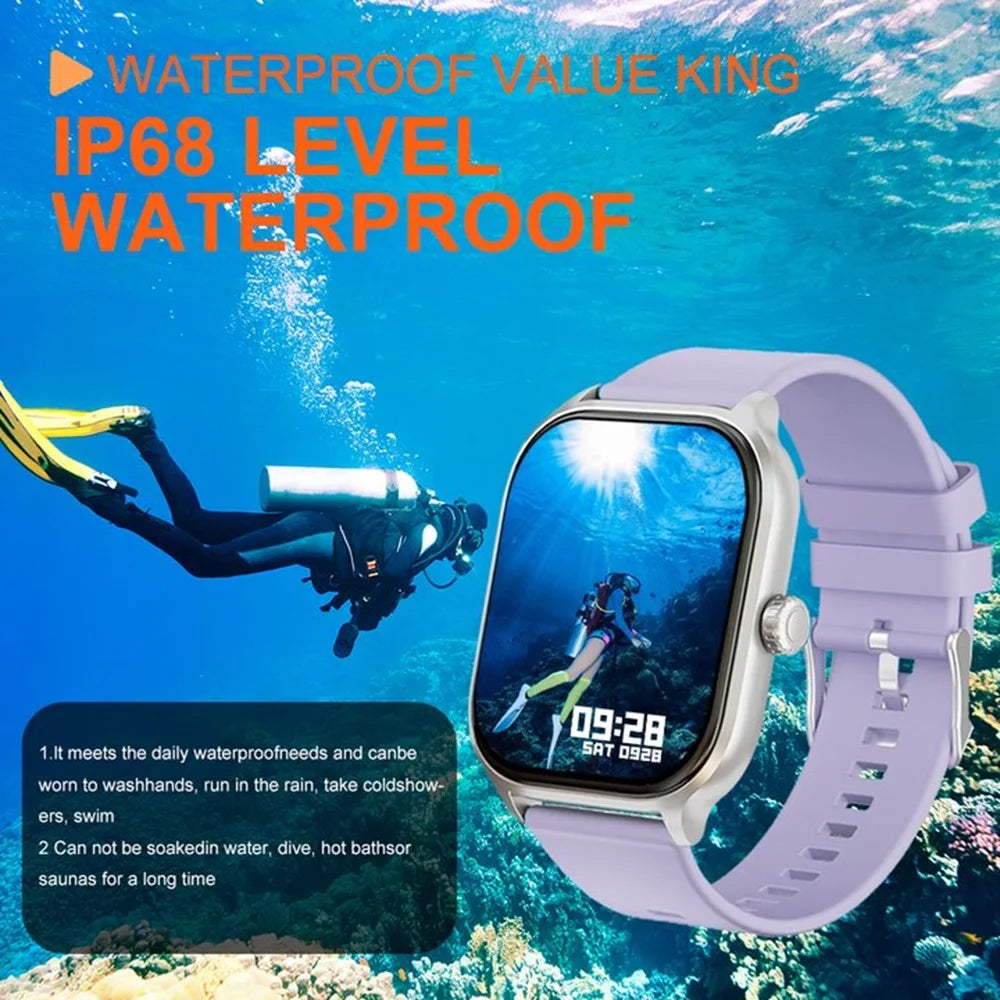 LAXASFIT Smart Watch Bluetooth Calls Multi Sport Modes IP68