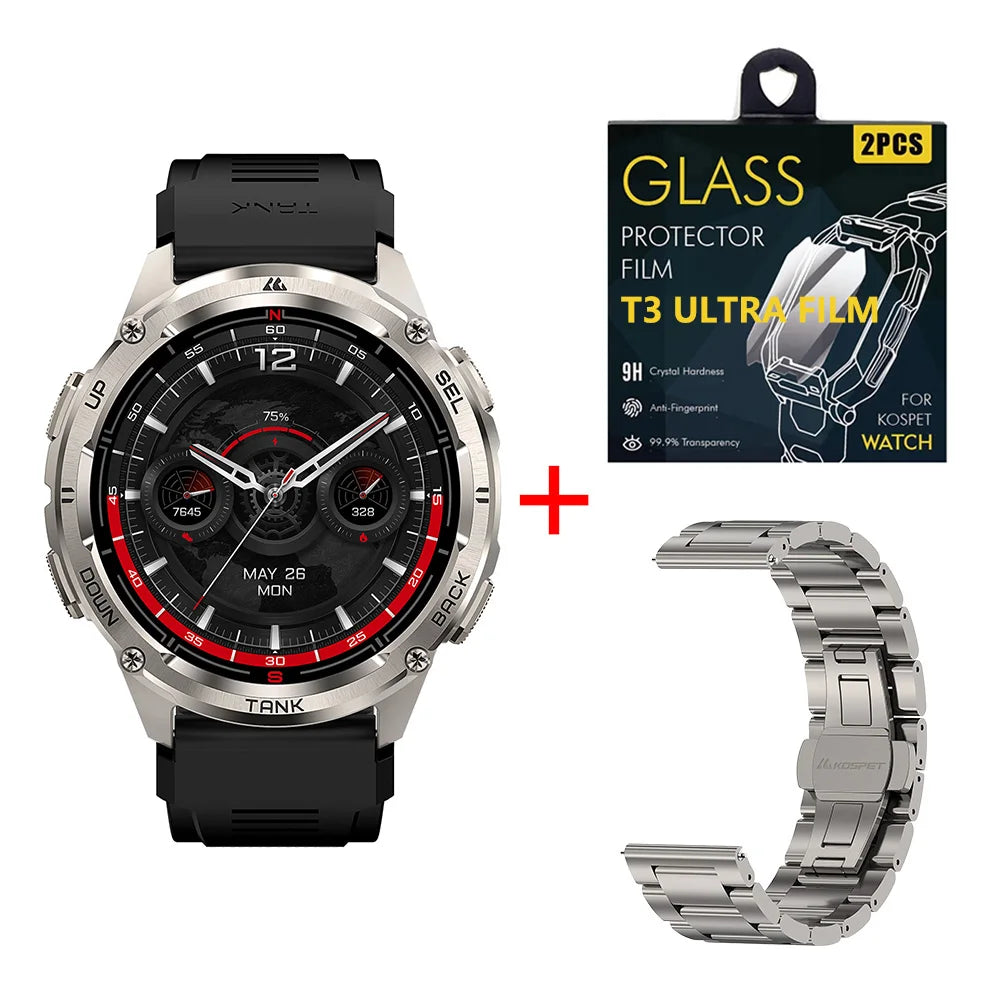 KOSPET Tank T3 Ultra 2 Smartwatch GPS Stainless Steel