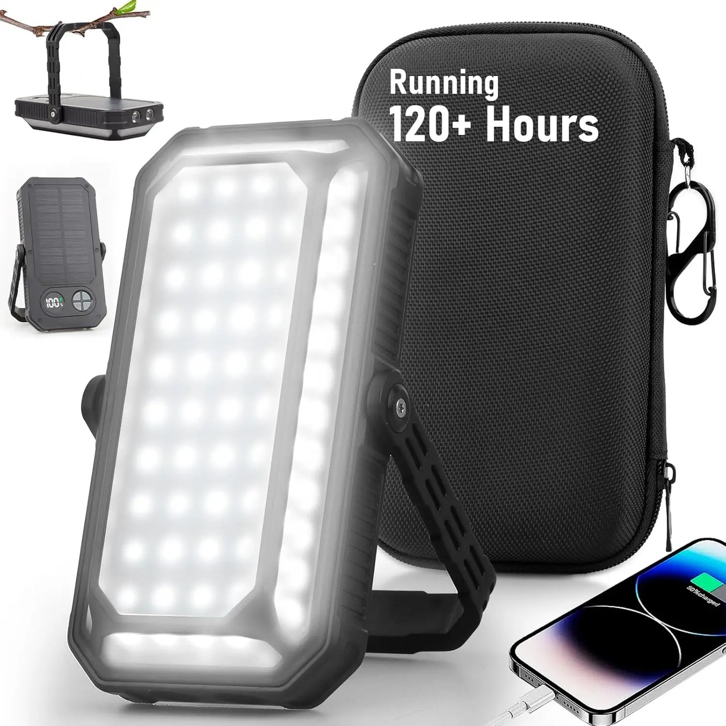 Rechargeable LED Camping Lantern 10000mAh 120 Hours 12 Modes