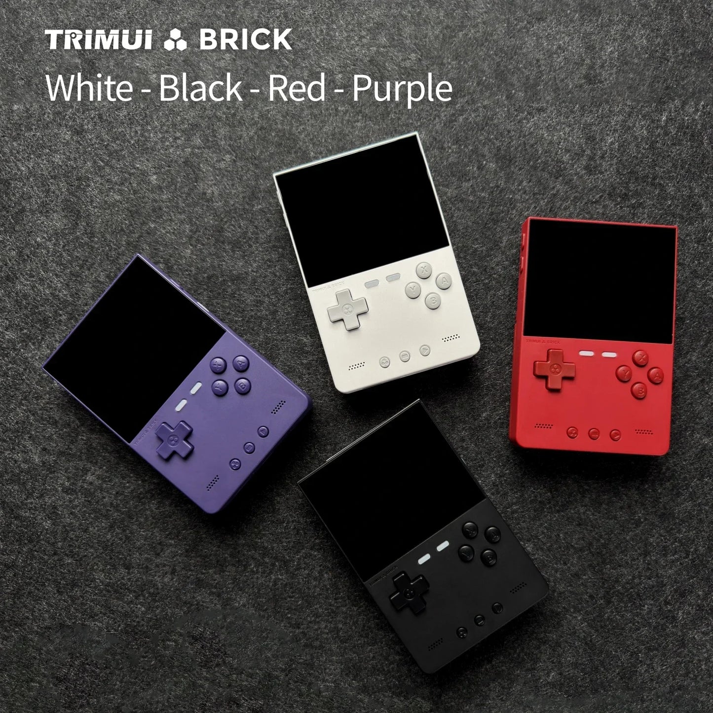 TRIMUIC BRICK Handheld Game Console With IPS Display Linux UI Metal Back Panel