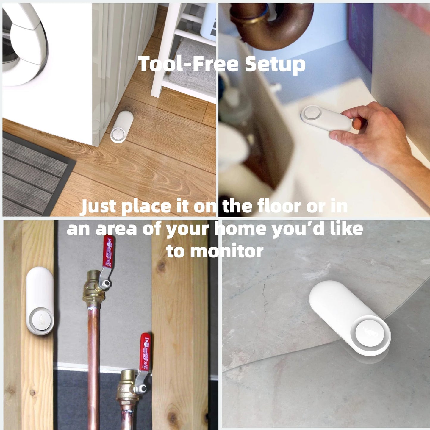 Kangaroo 7-Piece WiFi Smart Home Alarm Kit With Water Alerts