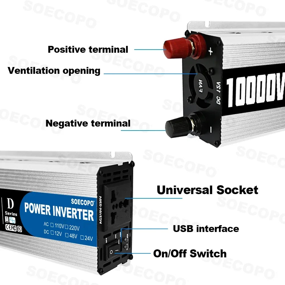 Soecopo 10000W Portable Inverter System For Camping And Home