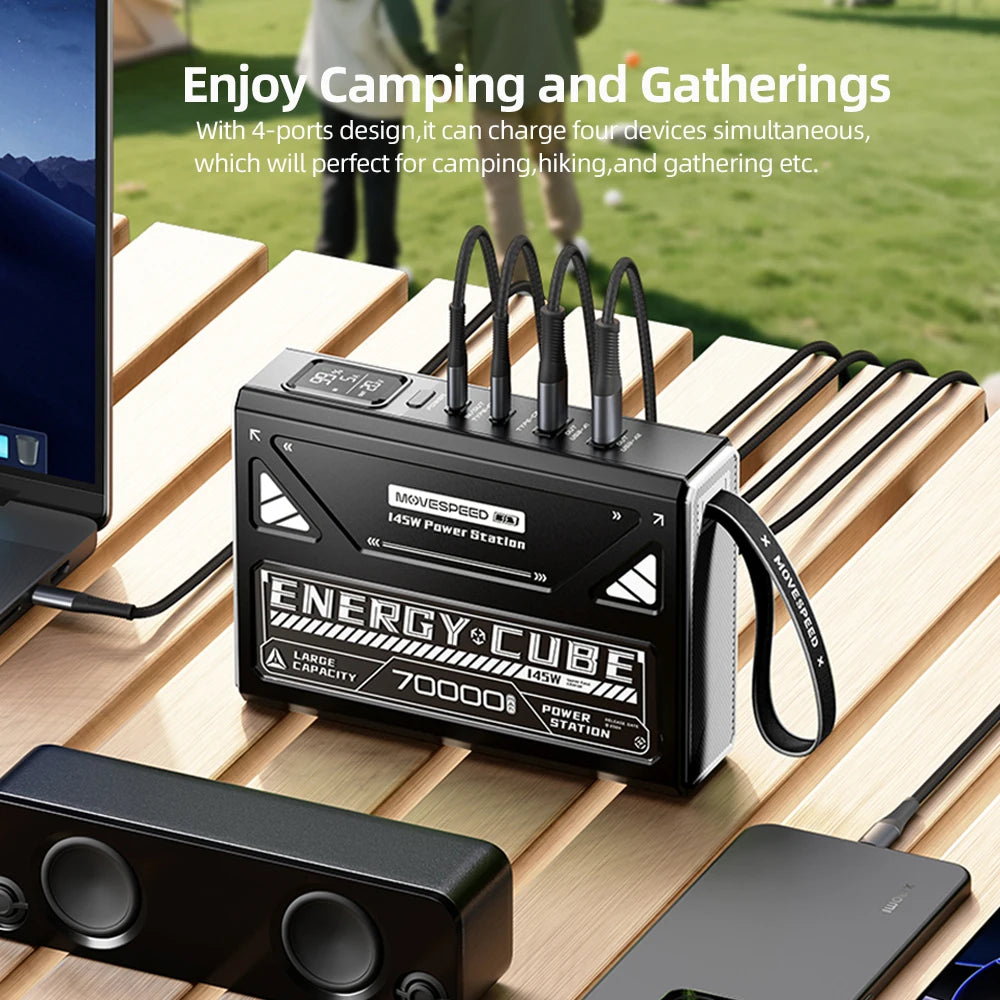 Movespeed 140W 70000mAh PD3.1 Portable Laptop Power Bank