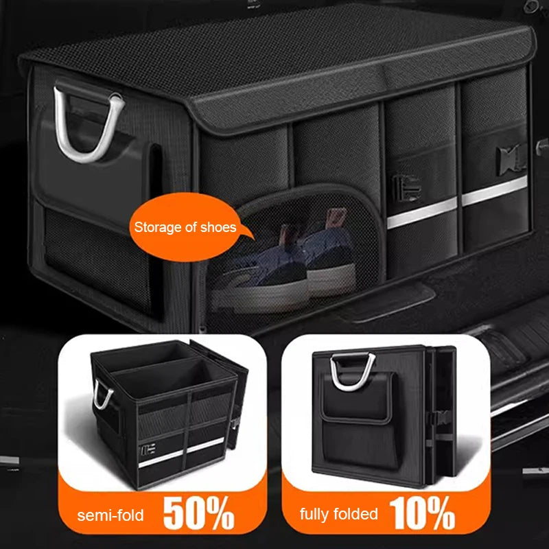 SEAMETAL Foldable Trunk Organizer For Car Storage Bag