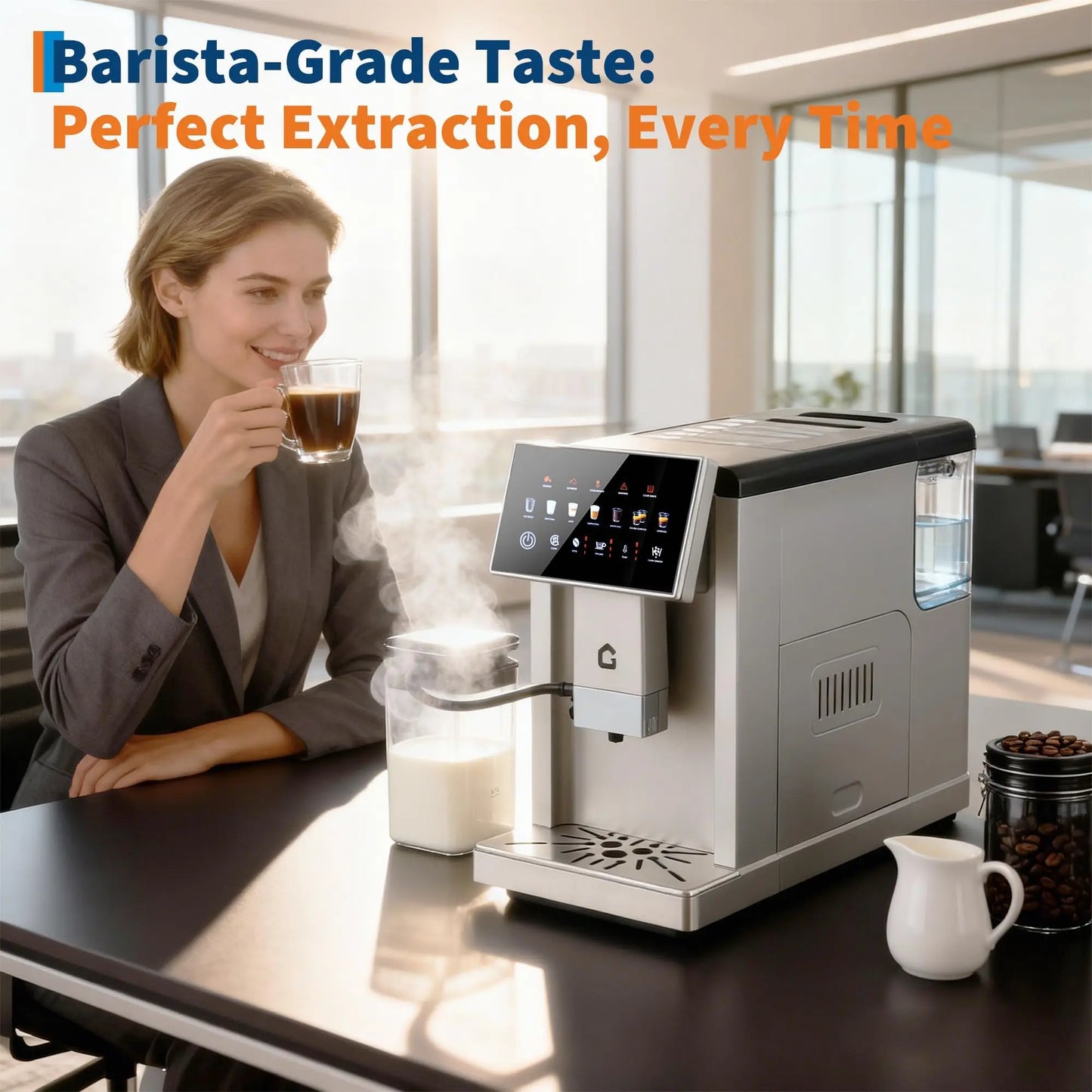 Adoolla Third Gen Automatic Espresso Machine With Milk Frother