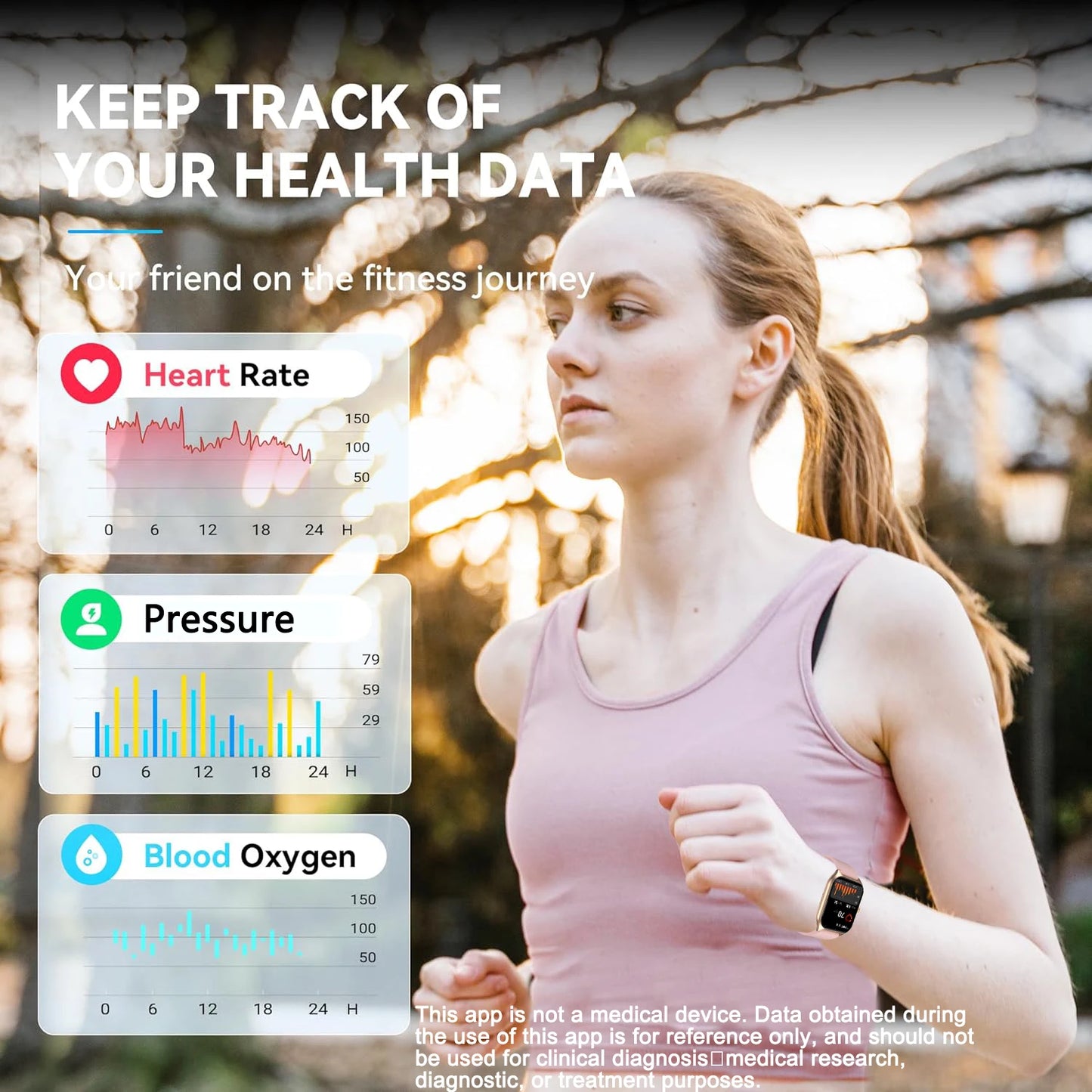 LIVLOVCP AI Voice Assistant Smartwatch For Men Women Health Tracker