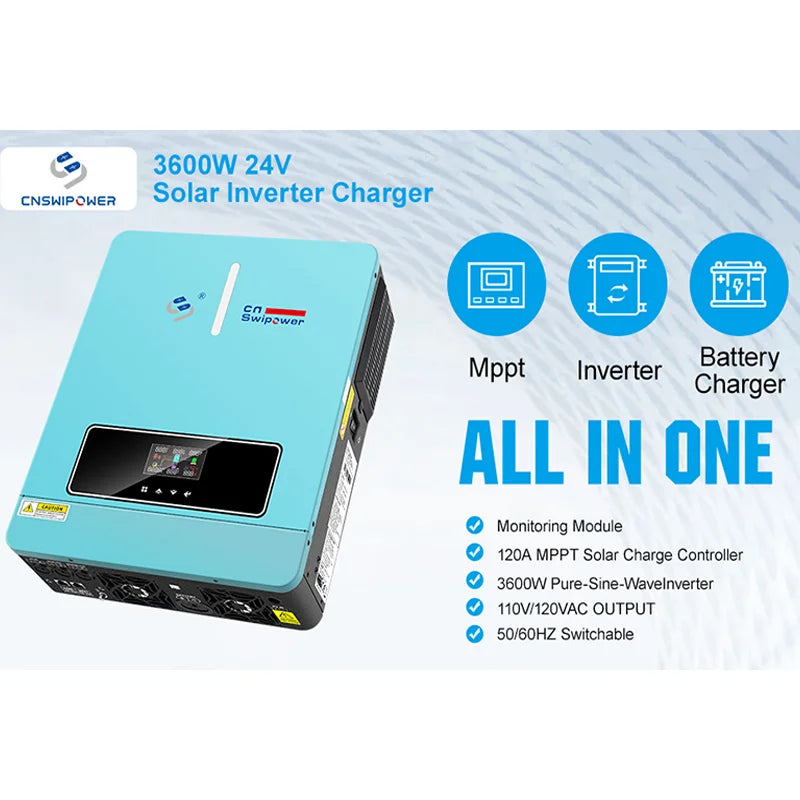 Cnswipower Pure Sine Wave Hybrid Inverter 4000VA 3600W