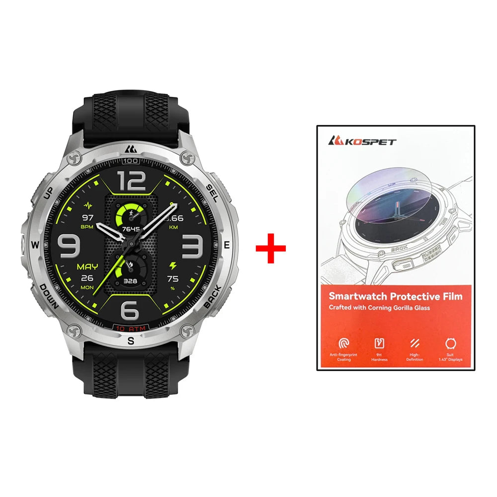 KOSPET Tank T4 Smart Watch With GPS And 10ATM Waterproof