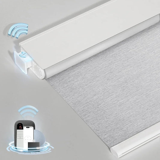 Motorized Cordless Blackout Blinds With Remote No Drill Installation