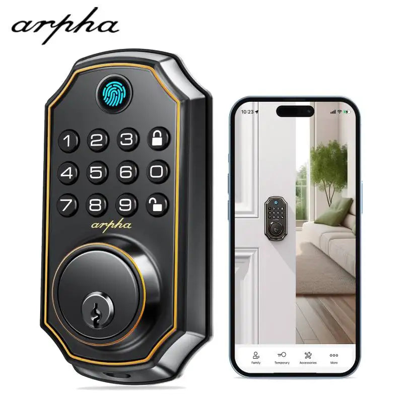 Arpha D280 Smart Fingerprint 5-In-1 Keypad Door Lock