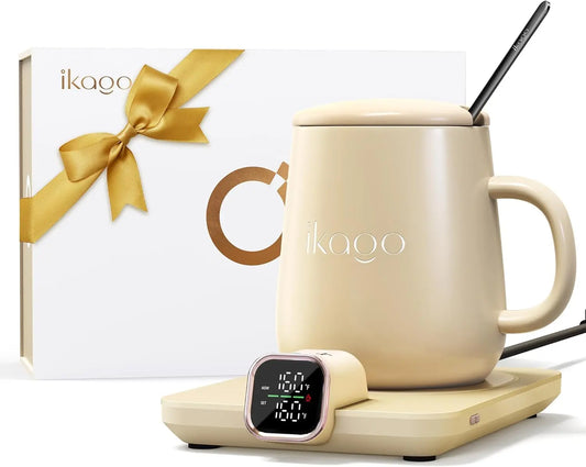 Smart Mug Warmer Set With Temperature Control Auto Shut Off