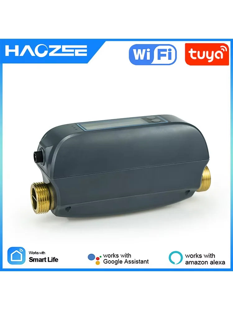 Haozee Tuya Smart Water Shutoff Valve With LCD Display