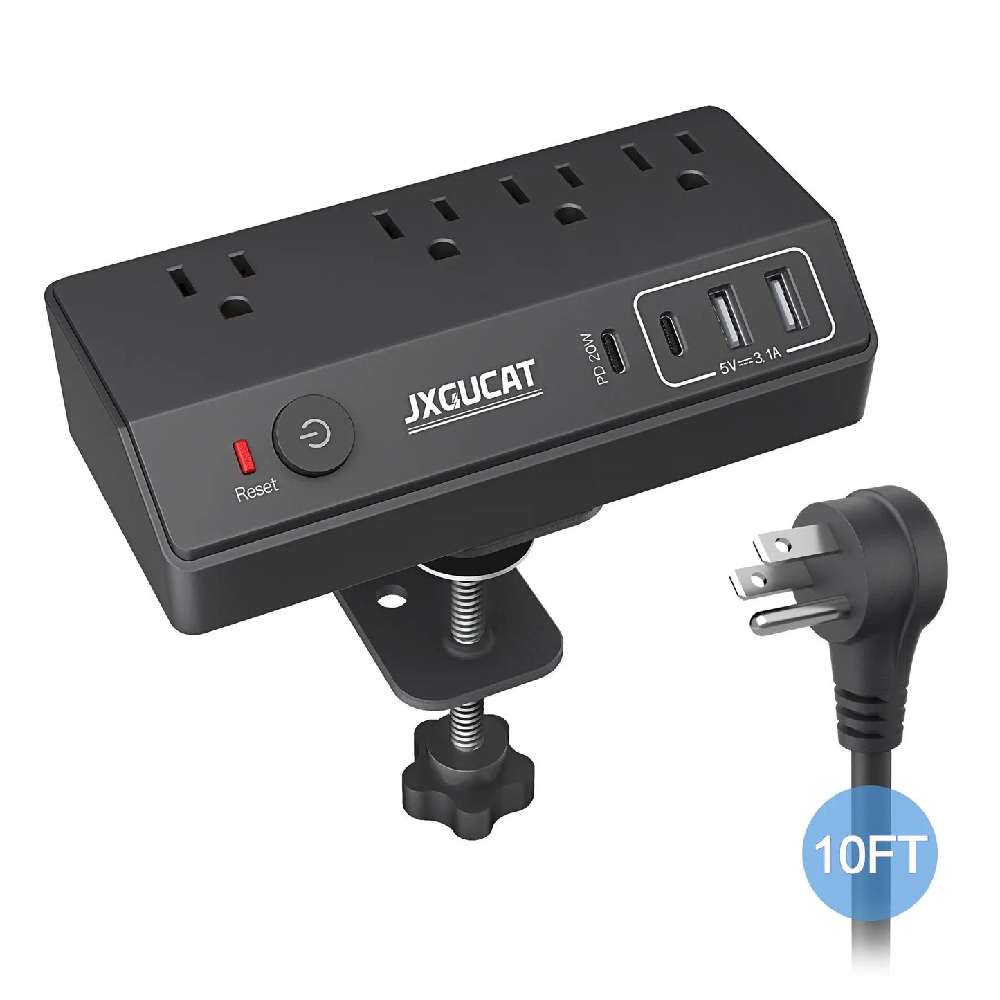 Passus USB C Desk Clip PowerDelivery Strip 1625W PD 20W