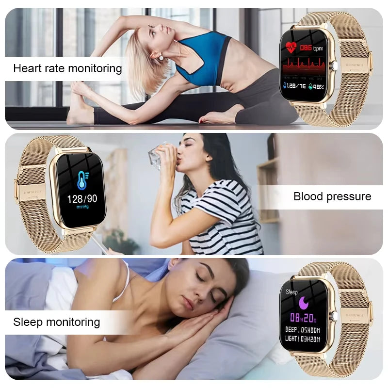 LAXASFIT Smartwatch With Touch Display And Bluetooth Calling Android iOS