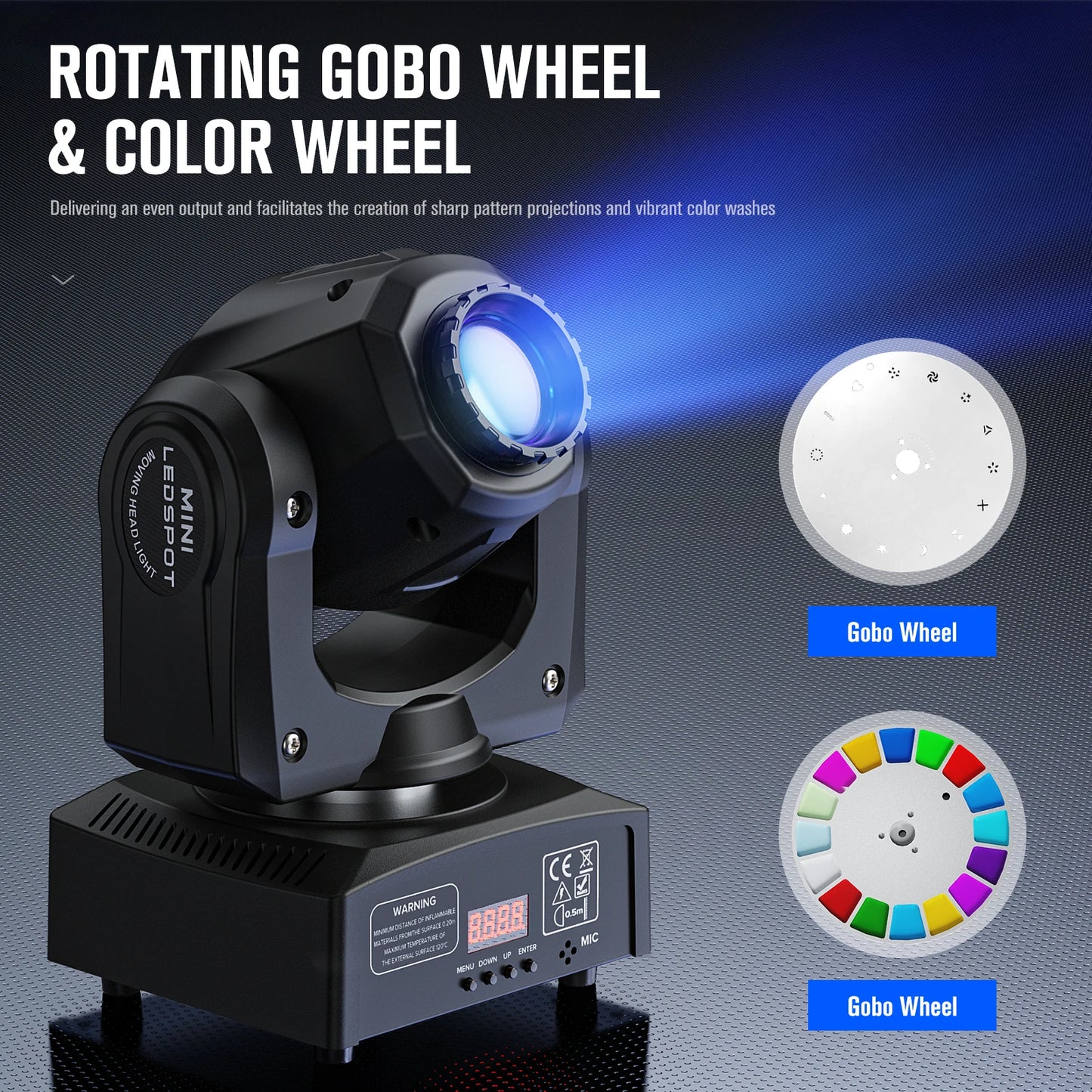 Rudderstar 30W Moving Head Lights DMX Stage Beam Effect