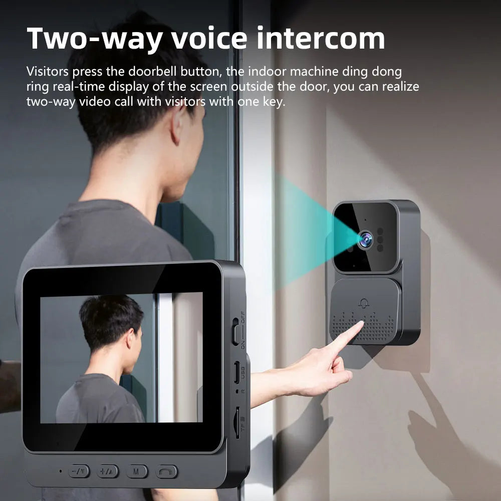 4.3 Inch IPS HD WiFi Smart Intercom With Video Doorbell