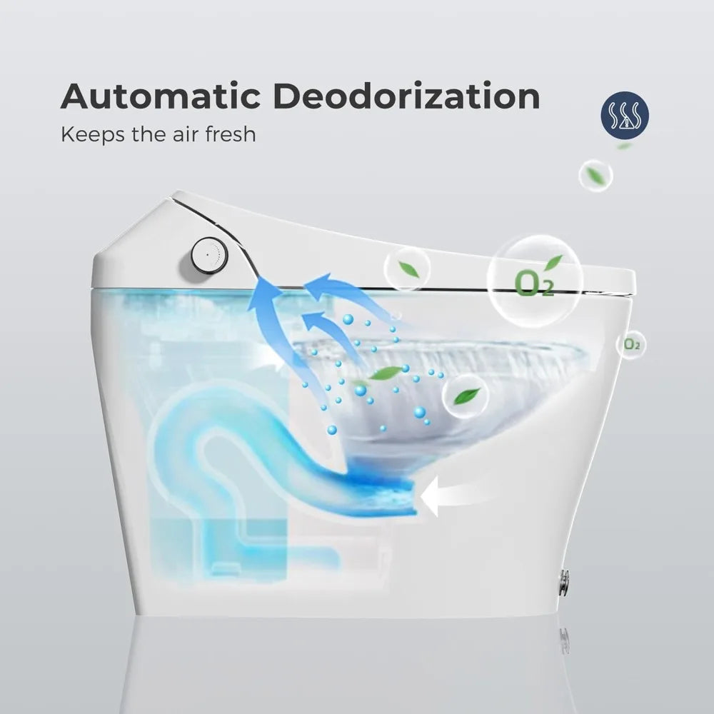 Smart Bidet Toilet With Night Light And Heated Seat