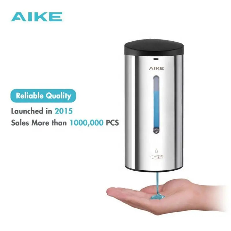 AIKE Automatic Liquid Soap Dispenser Stainless Steel Wall Mount Sensor