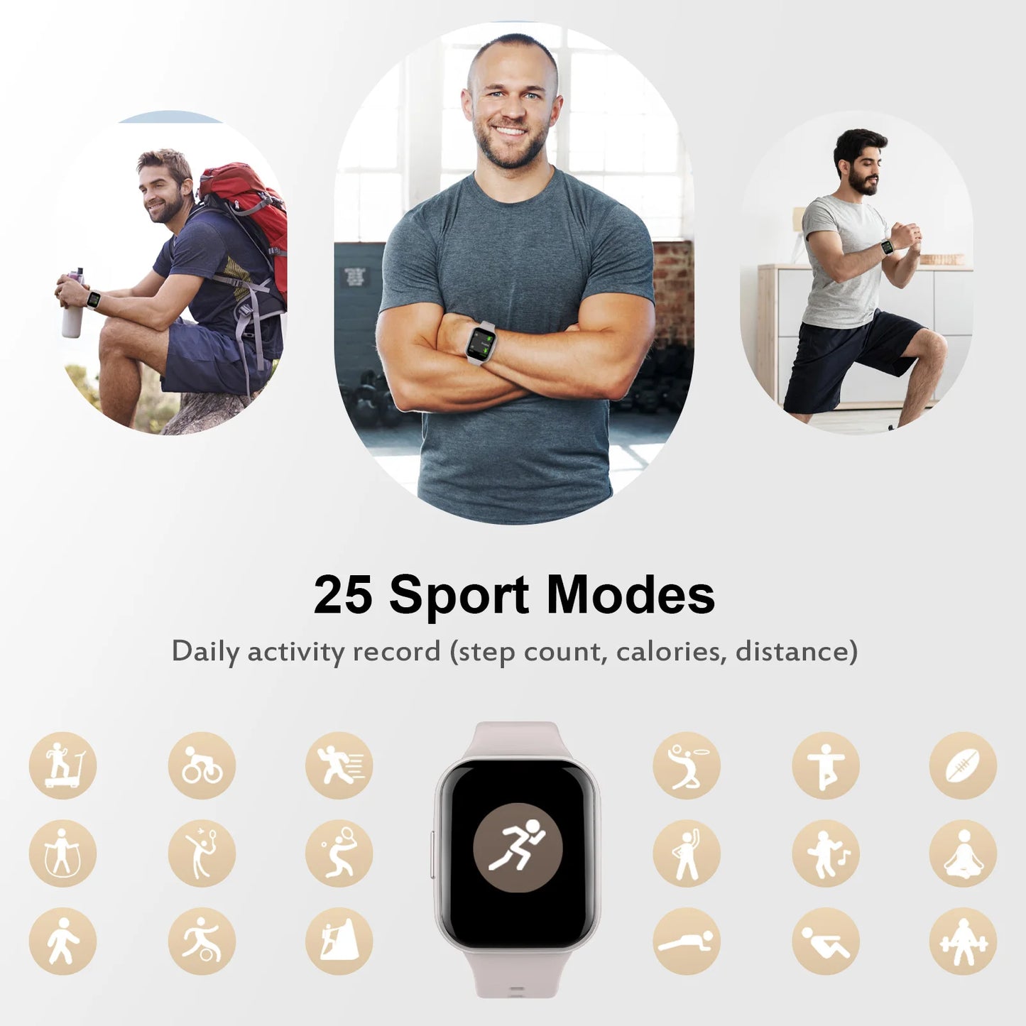 Ner Smart Watch Fitness Tracker With Pedometer And Sleep Monitor