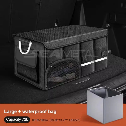 SEAMETAL Foldable Trunk Organizer For Car Storage Bag