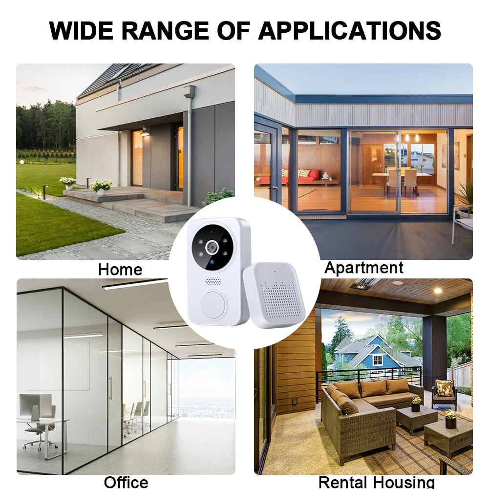 Alloet WiFi Smart Video Doorbell 2 Way Audio Night Vision