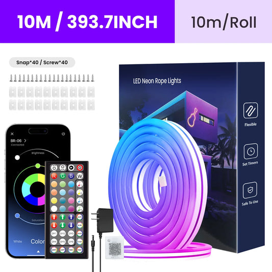 Aiopp Neon LED Rope Lights With Remote App Control RGB