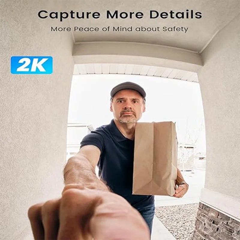 IeGeek 2K Wireless Doorbell Camera With AI Motion Detection