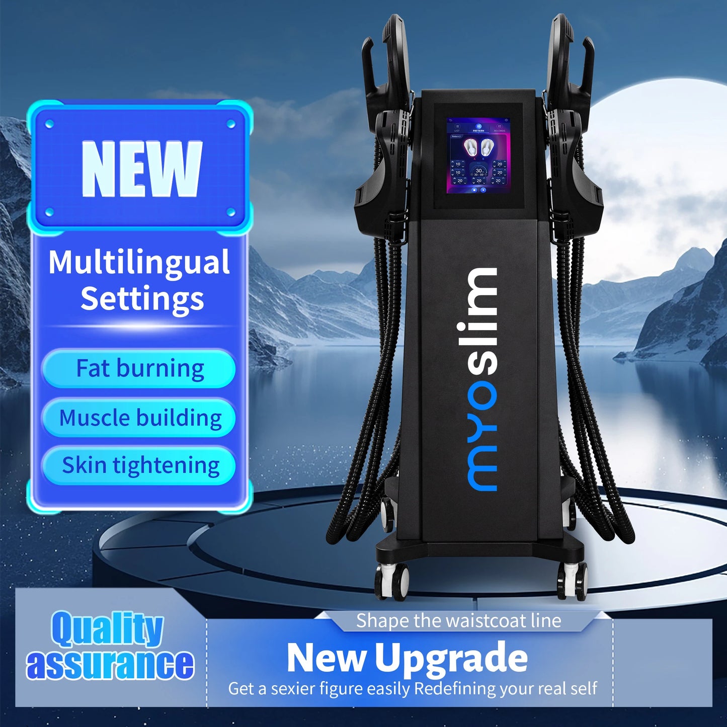 DLS MYO Slim RF 6500W Fat Burning Body Sculpting Machine