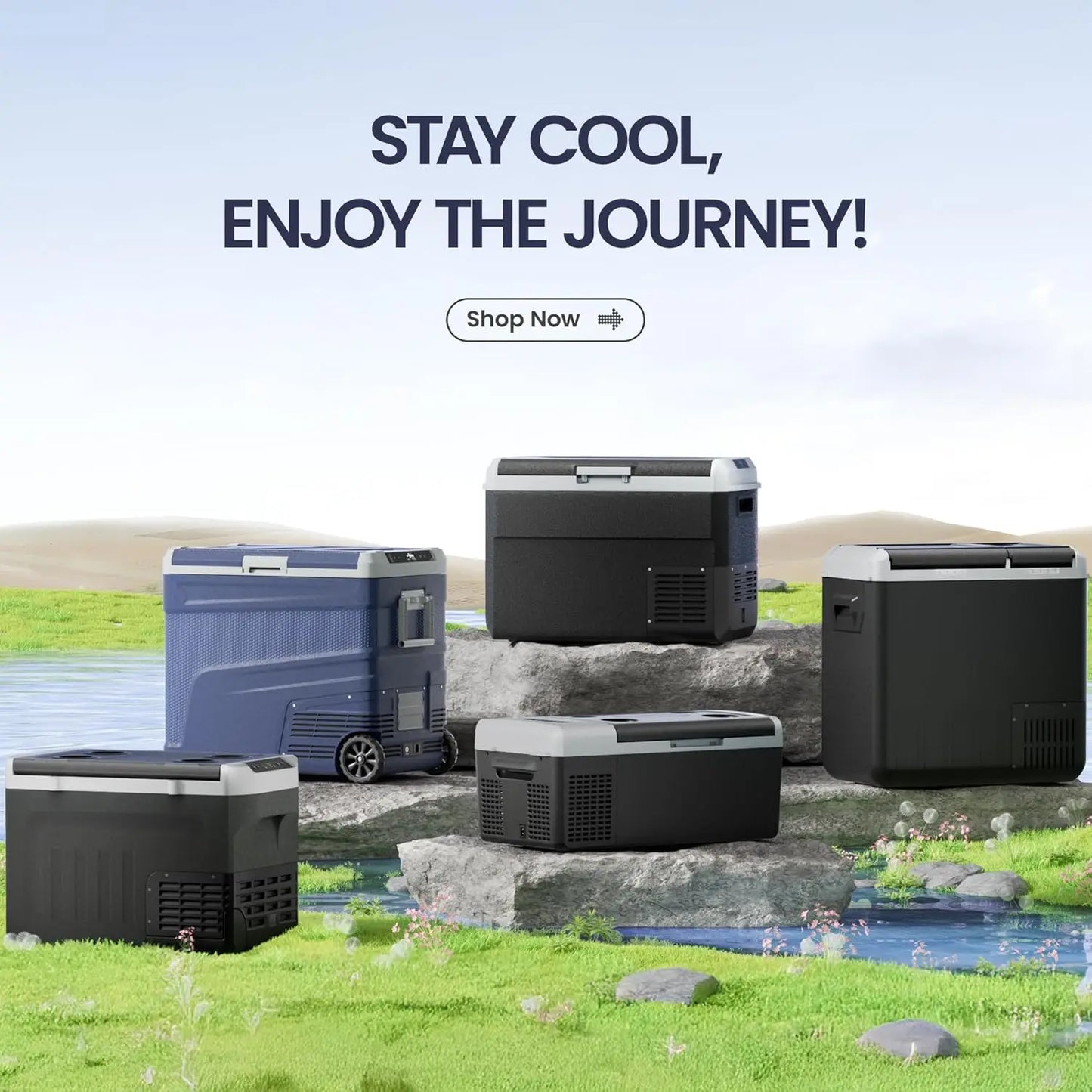 XMSJ 12V Car Refrigerator DC 12/24V And AC 100-240V For Camping