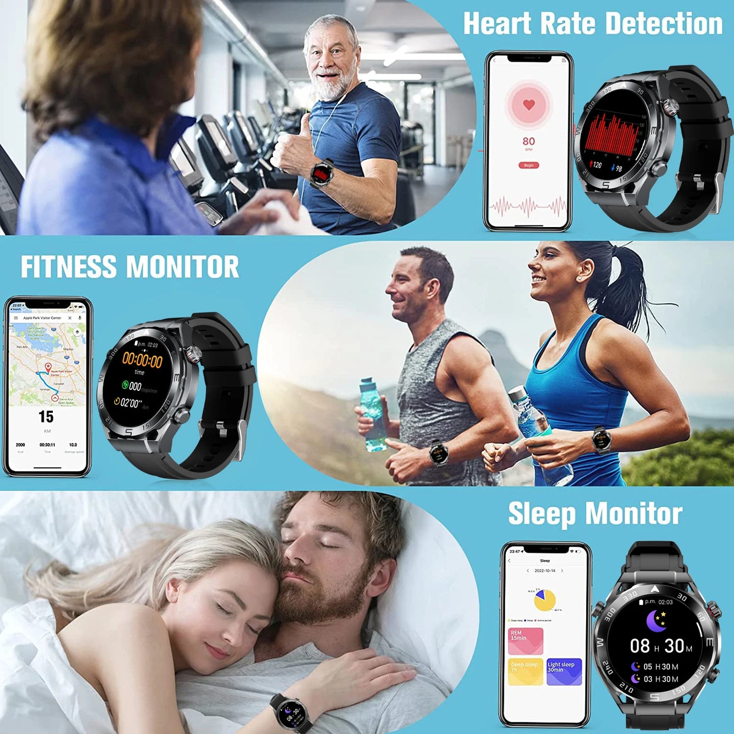 W&O X5 Pro Max Sports Smartwatch With Bluetooth Calls