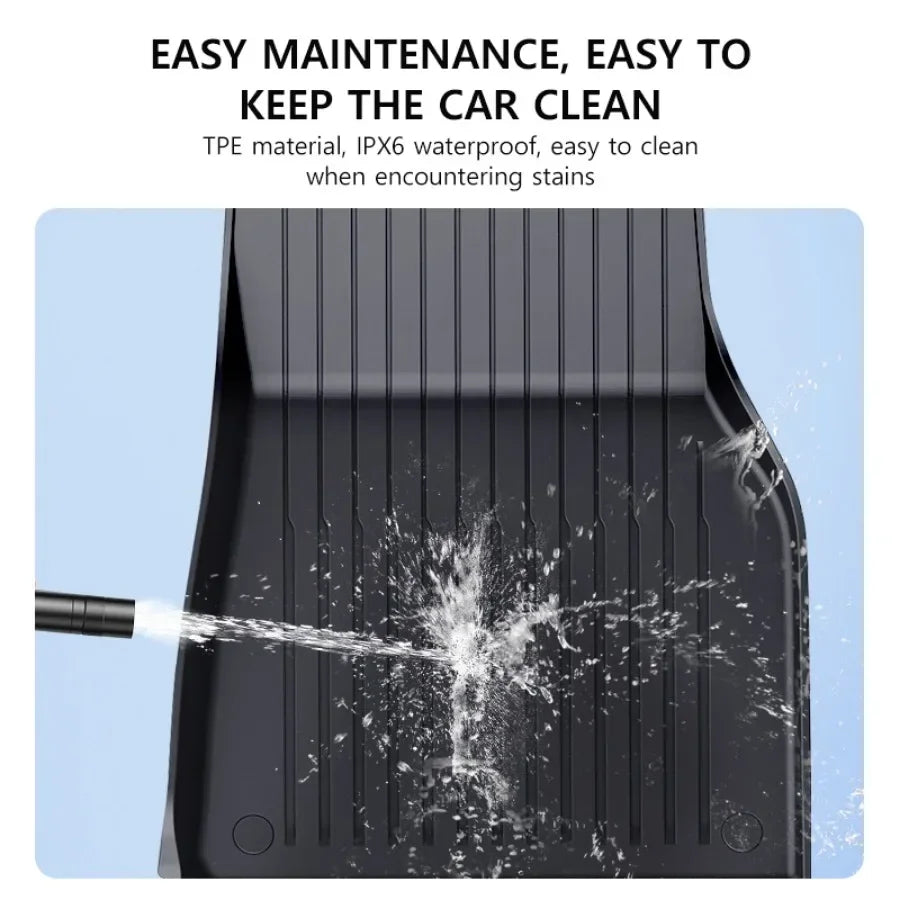 NovaAcc All Weather Floor Mats For Tesla Model Y Interior