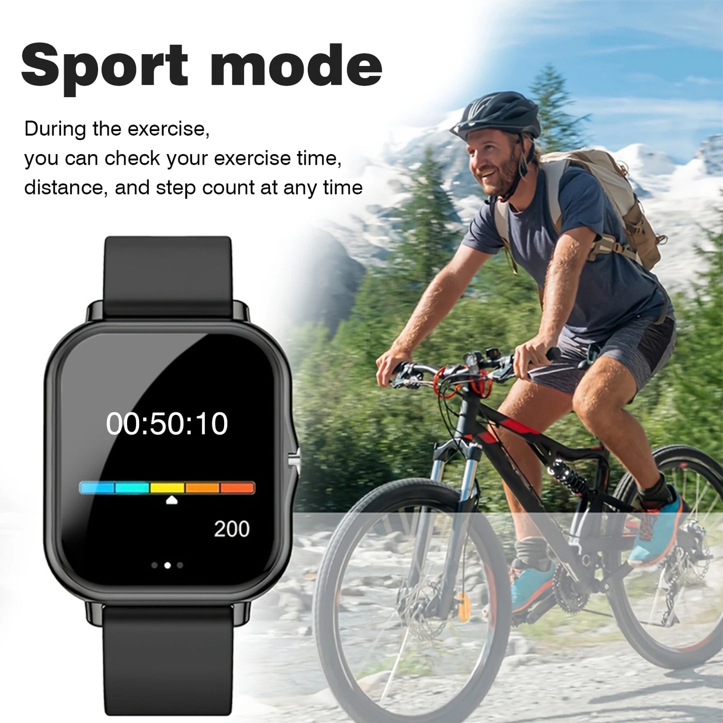 Odelettevcy Smart Watch With Bluetooth 5.0 Call Dial SMS Reminders