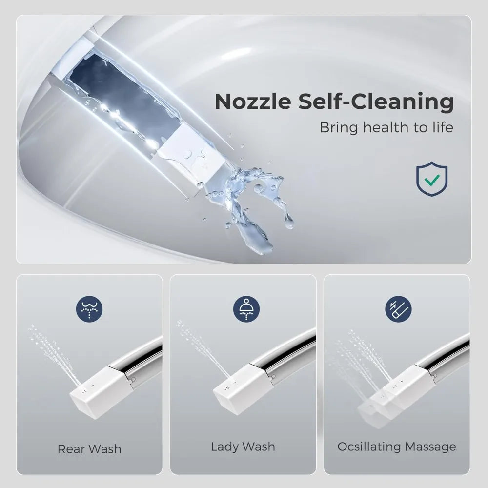 Smart Bidet Toilet With Night Light And Heated Seat