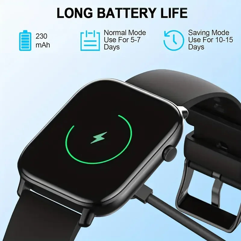 LAXASFIT Waterproof Smart Watch With Bluetooth Calling And Voice Assistant