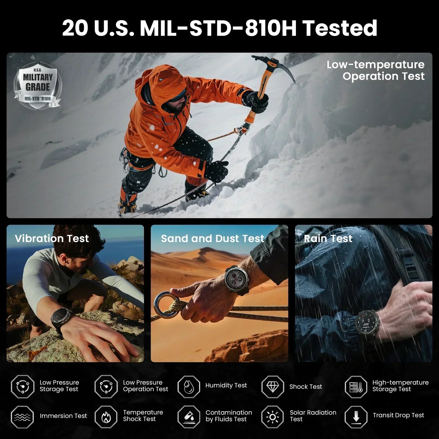 KOSPET Tank T4 Smart Watch With GPS And 10ATM Waterproof