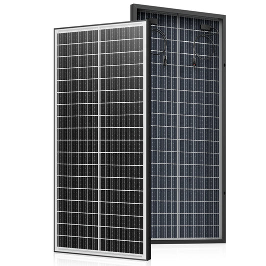 Rvpozwer 400W 12V Double Sided Monocrystalline Solar Panel