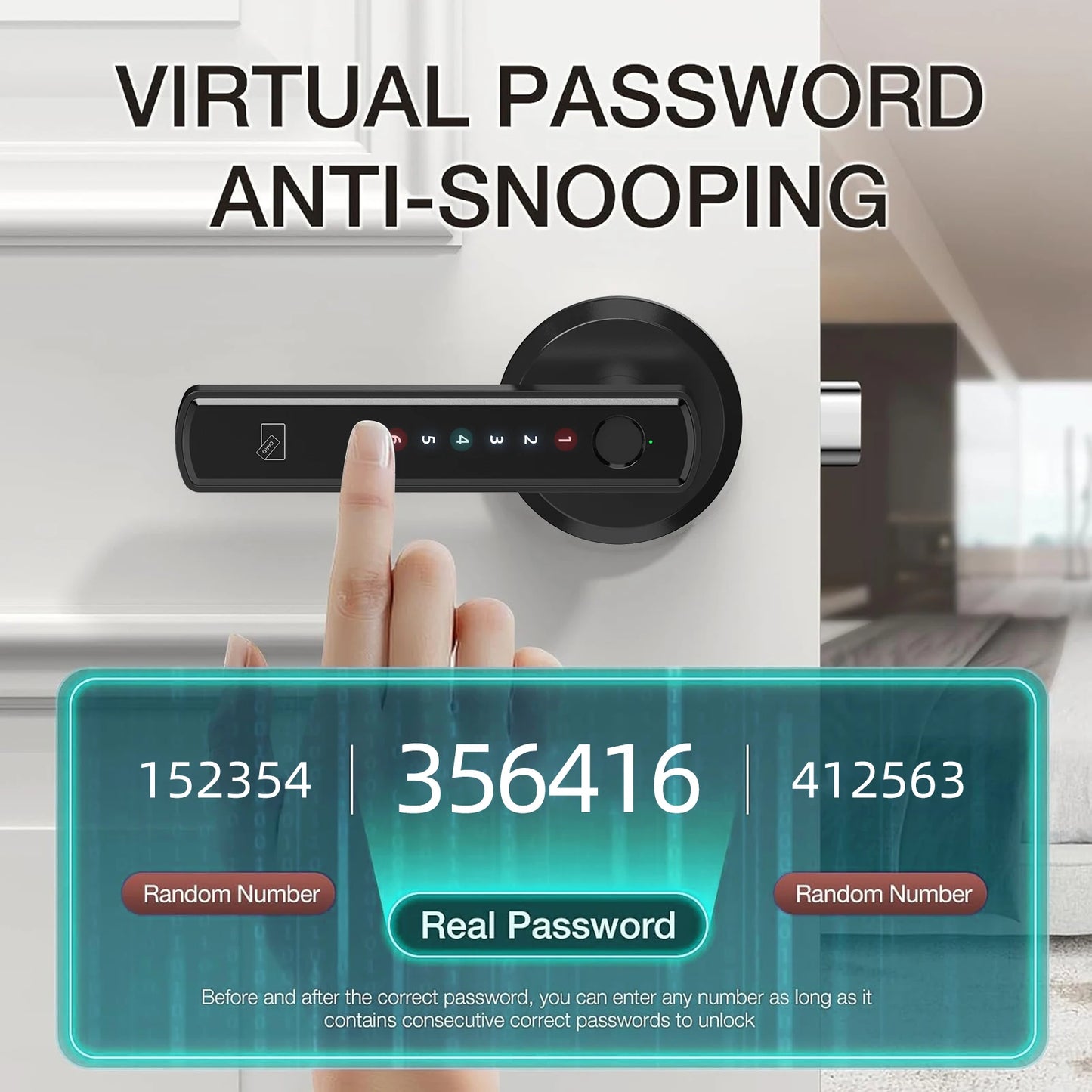 Viladepot Smart Lock With Fingerprint App Control Keypad