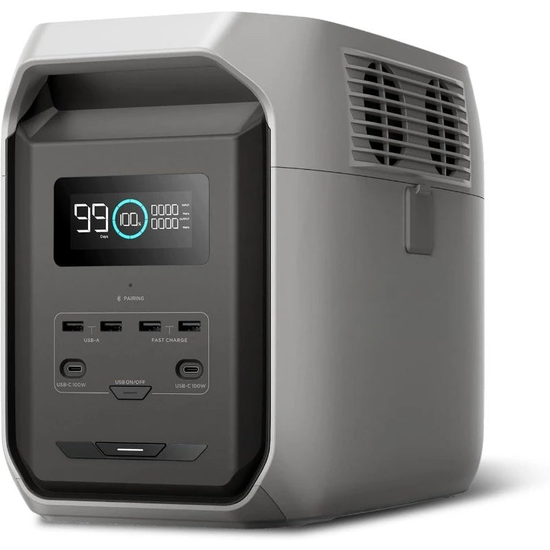 1500W Portable Power Station with 2200W X-Boost Fast Charging for Outdoor Camping and Emergency Backup