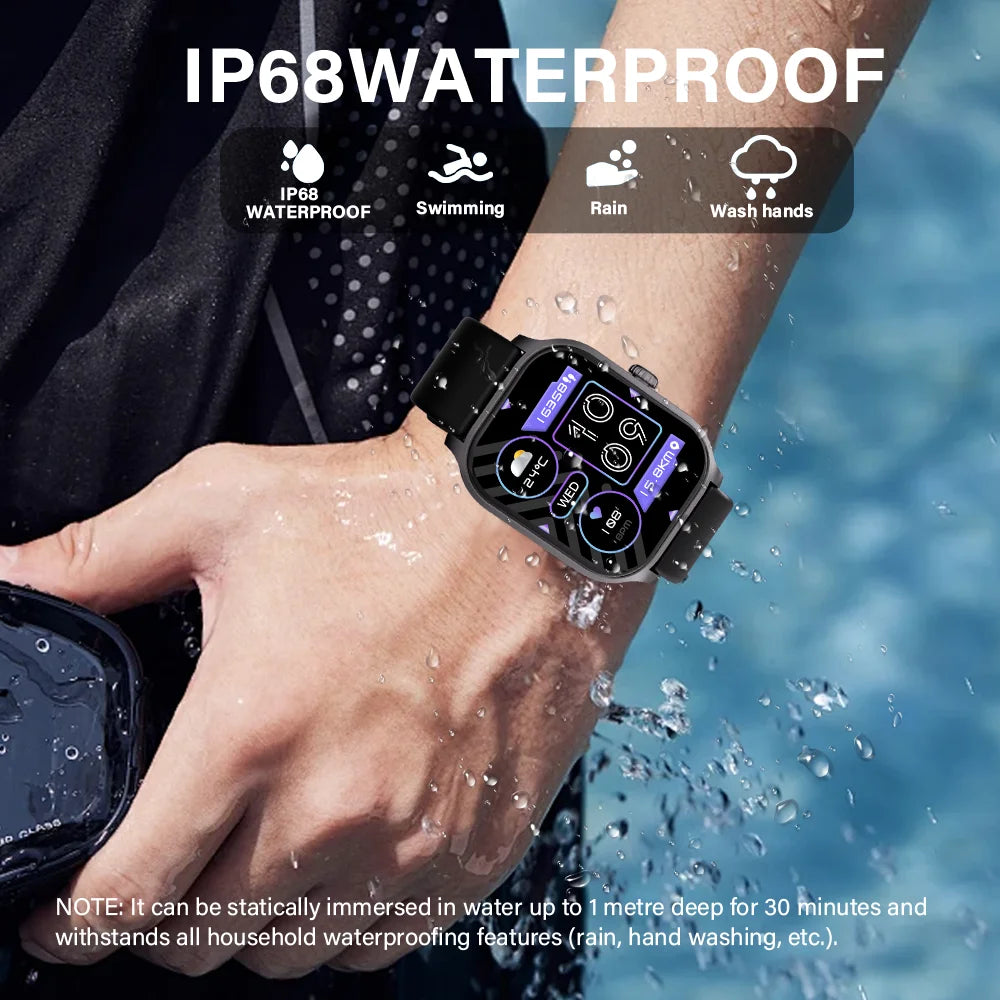 LAXASFIT Smart Watch Bluetooth Calling Voice Assistant for Android iOS