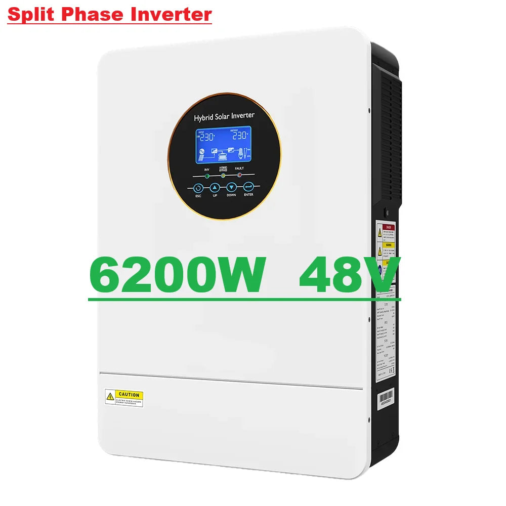 ECGSOLAX 6.2KW Hybrid Solar Inverter Pure Sine Wave 48V MPPT