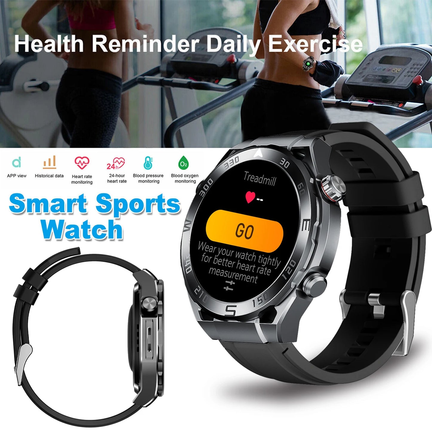 W&O X5 Pro Max Sports Smartwatch With Bluetooth Calls
