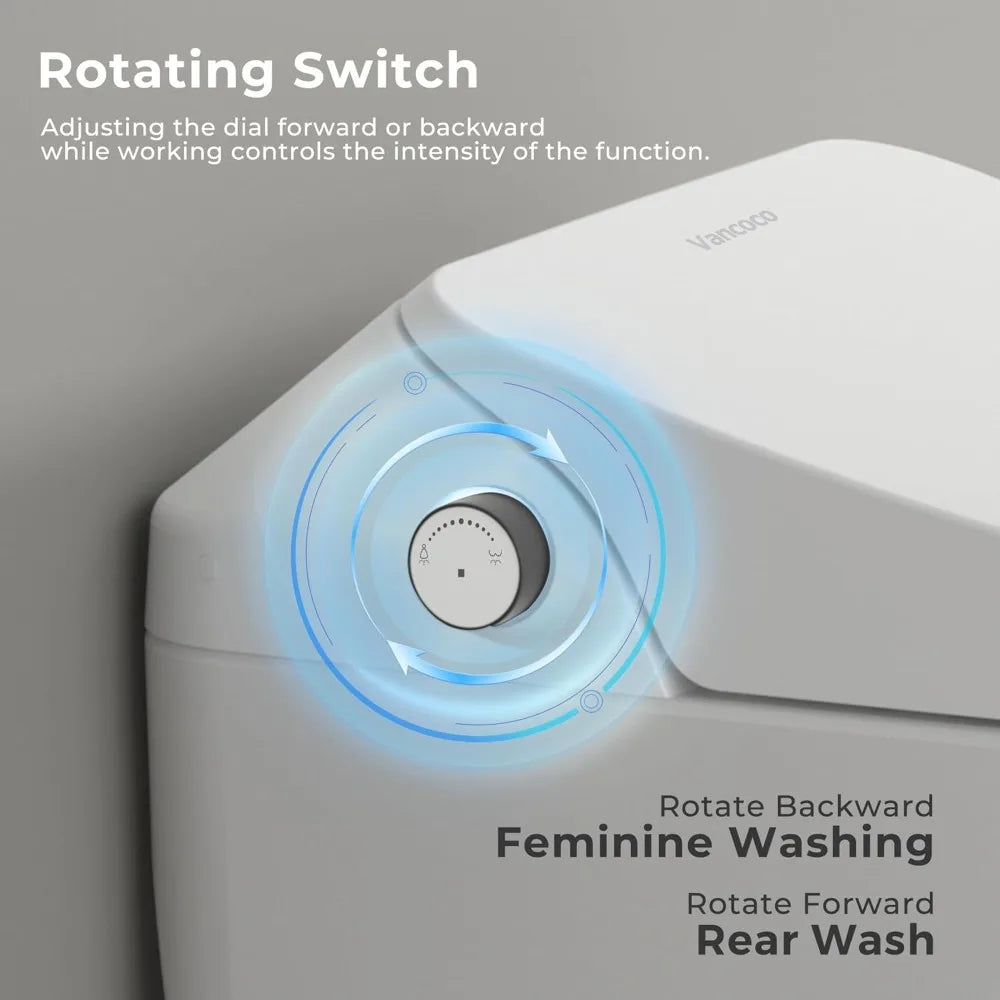 Smart Bidet Toilet With Night Light And Heated Seat